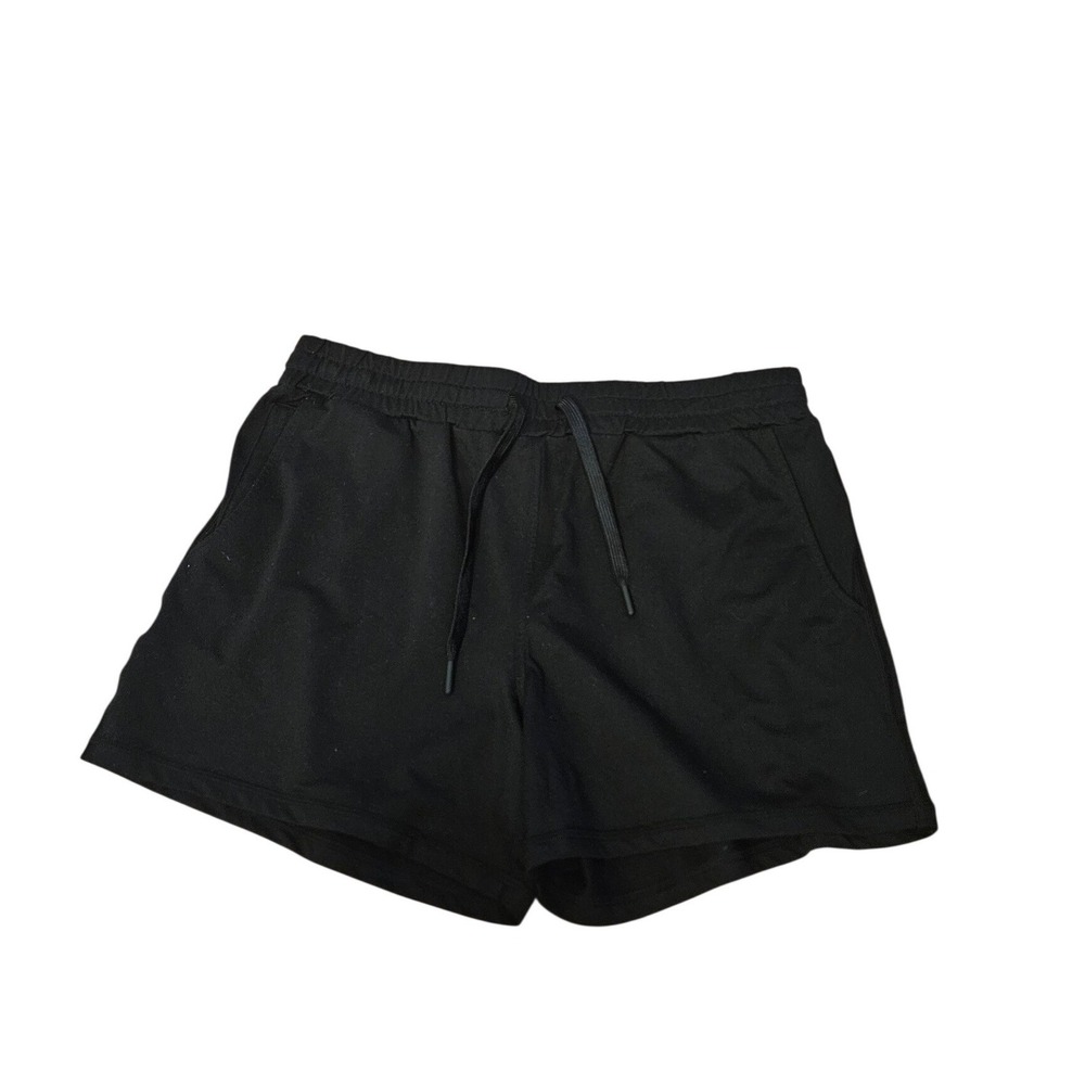 Quince Ultra-Stretch 24/7 Shorts Black‎ Recycled Polyester Spandex Womens Medium